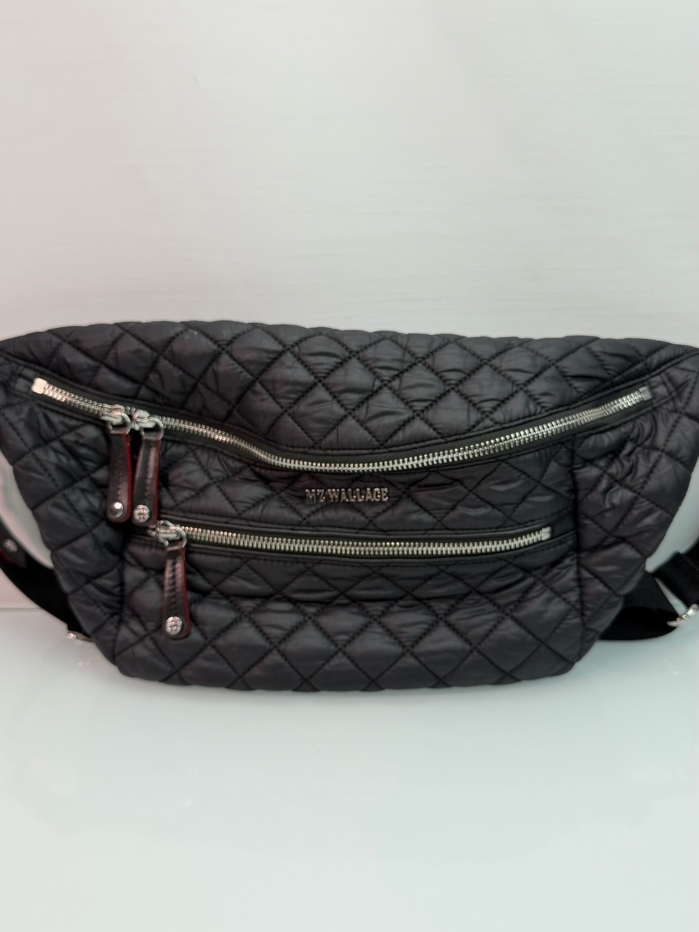 MZ Wallace Small Crosby Crossbody Sling Bag Black